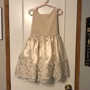 Girls Champagne formal dress